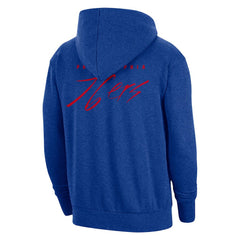 Nike - Philadelphia 76ers Courtside Versus Flight Pullover Hoodie - Heather Royal