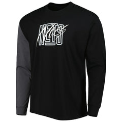 Nike - Brooklyn Nets Courtside Versus Flight MAX90 Long Sleeve T-Shirt - Black