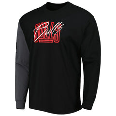 Nike - Chicago Bulls Courtside Versus Flight MAX90 Long Sleeve T-Shirt - Black