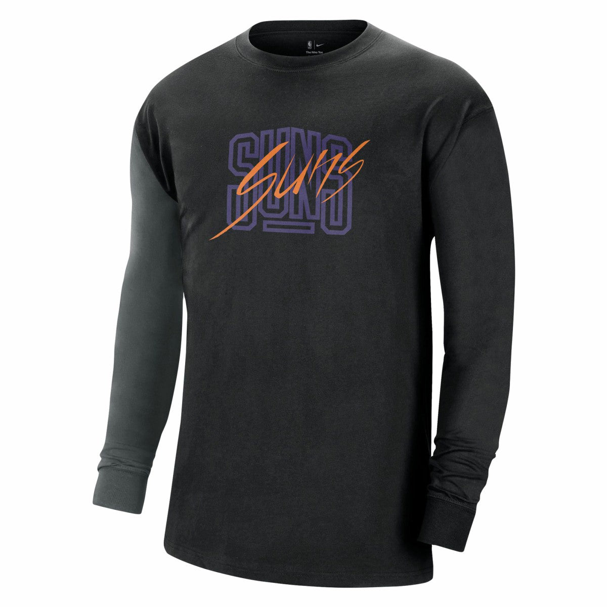 Nike - Phoenix Suns Courtside Versus Flight MAX90 Long Sleeve T-Shirt - Black