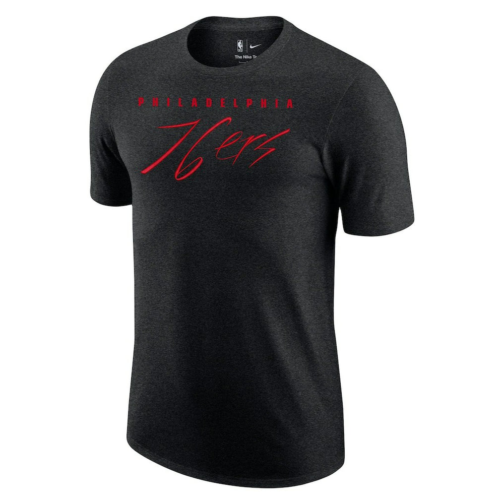 Nike - Philadelphia 76ers Courtside Versus Flight Max90 T-Shirt - Heather Black