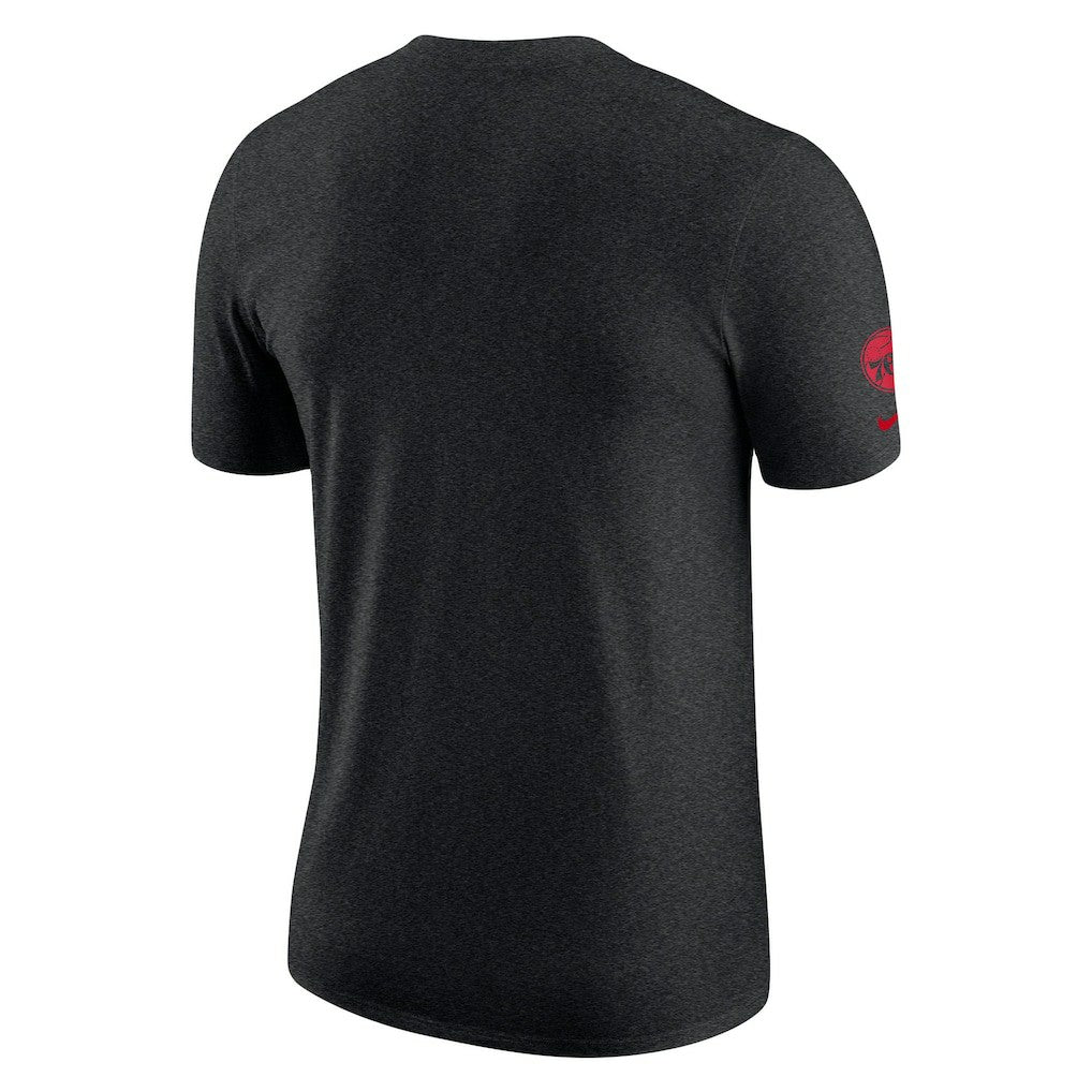 Nike - Philadelphia 76ers Courtside Versus Flight Max90 T-Shirt - Heather Black