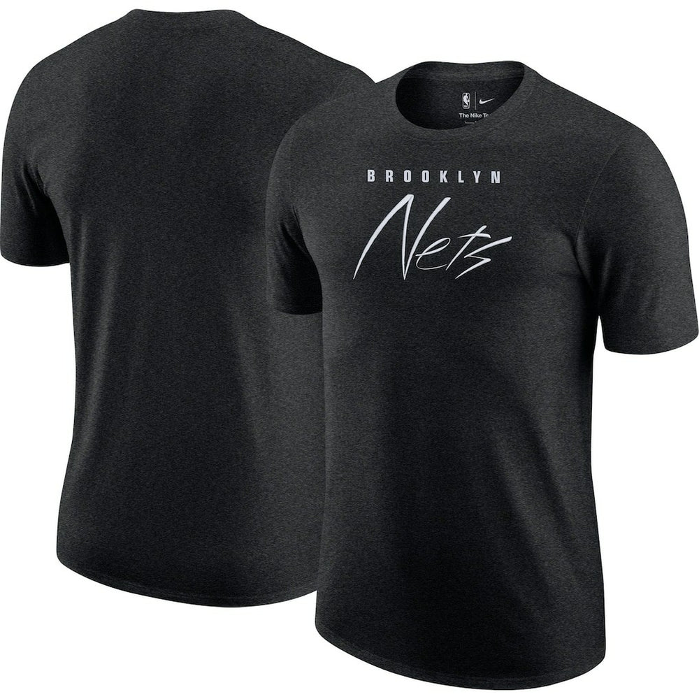 Nike - Brooklyn Nets Courtside Versus Flight Max90 T-Shirt - Heather Black