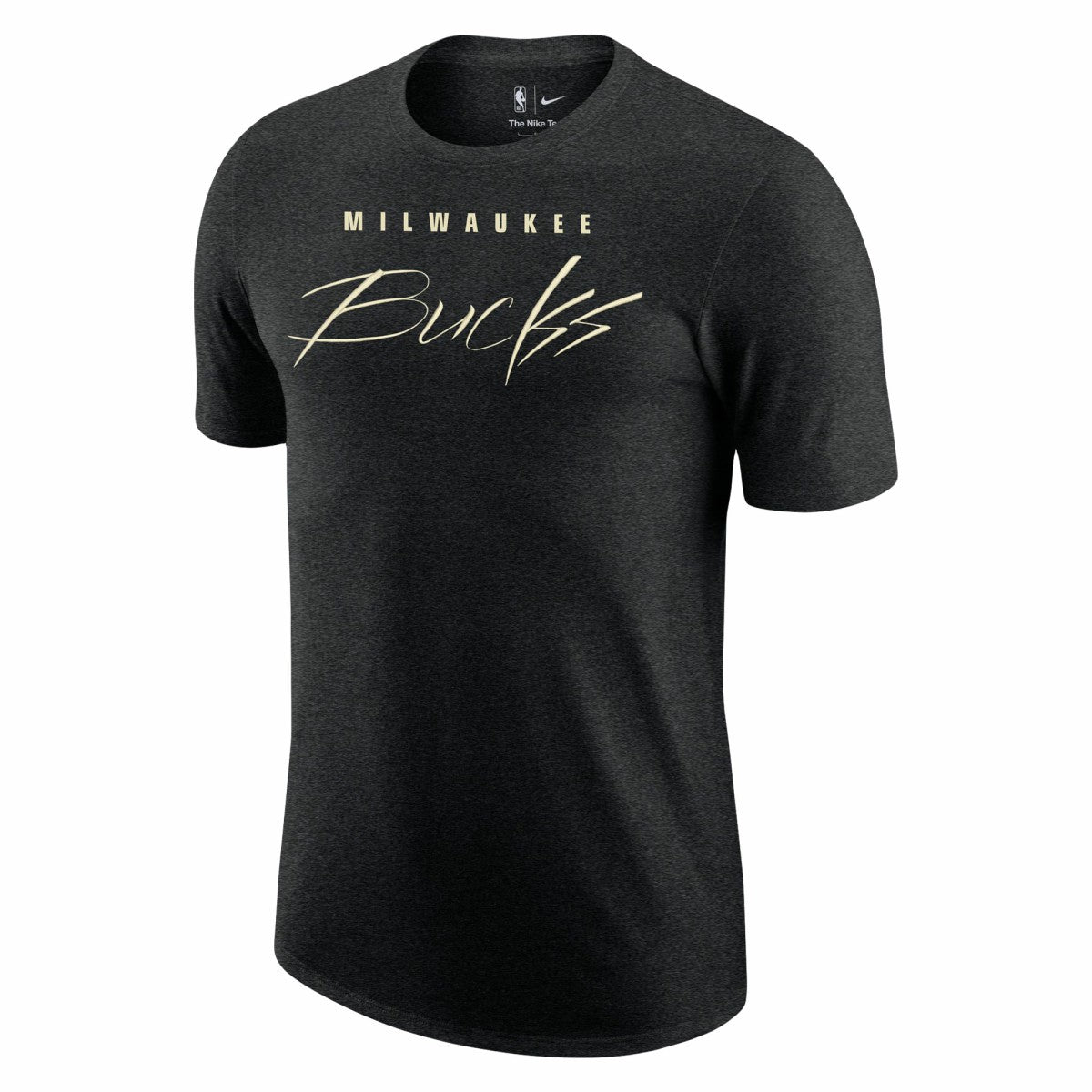 Nike - Milwaukee Bucks Courtside Versus Flight Max90 T-Shirt - Heather Black