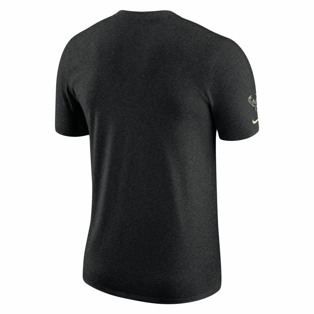 Nike - Milwaukee Bucks Courtside Versus Flight Max90 T-Shirt - Heather Black