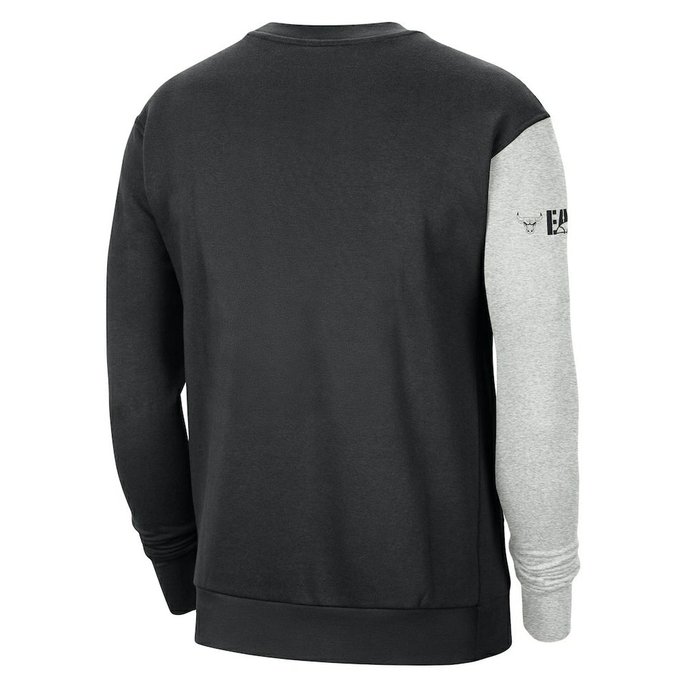 Nike - Chicago Bulls Courtside Versus Force & Flight Pullover Sweatshirt - Black/Heather Gray