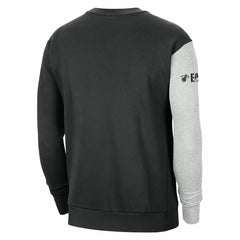 Nike - Miami Heat Courtside Versus Force & Flight Pullover Sweatshirt - Black/Heather Gray