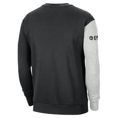 Nike - Philadelphia 76ers Courtside Versus Force & Flight Pullover Sweatshirt - Black/Heather Gray