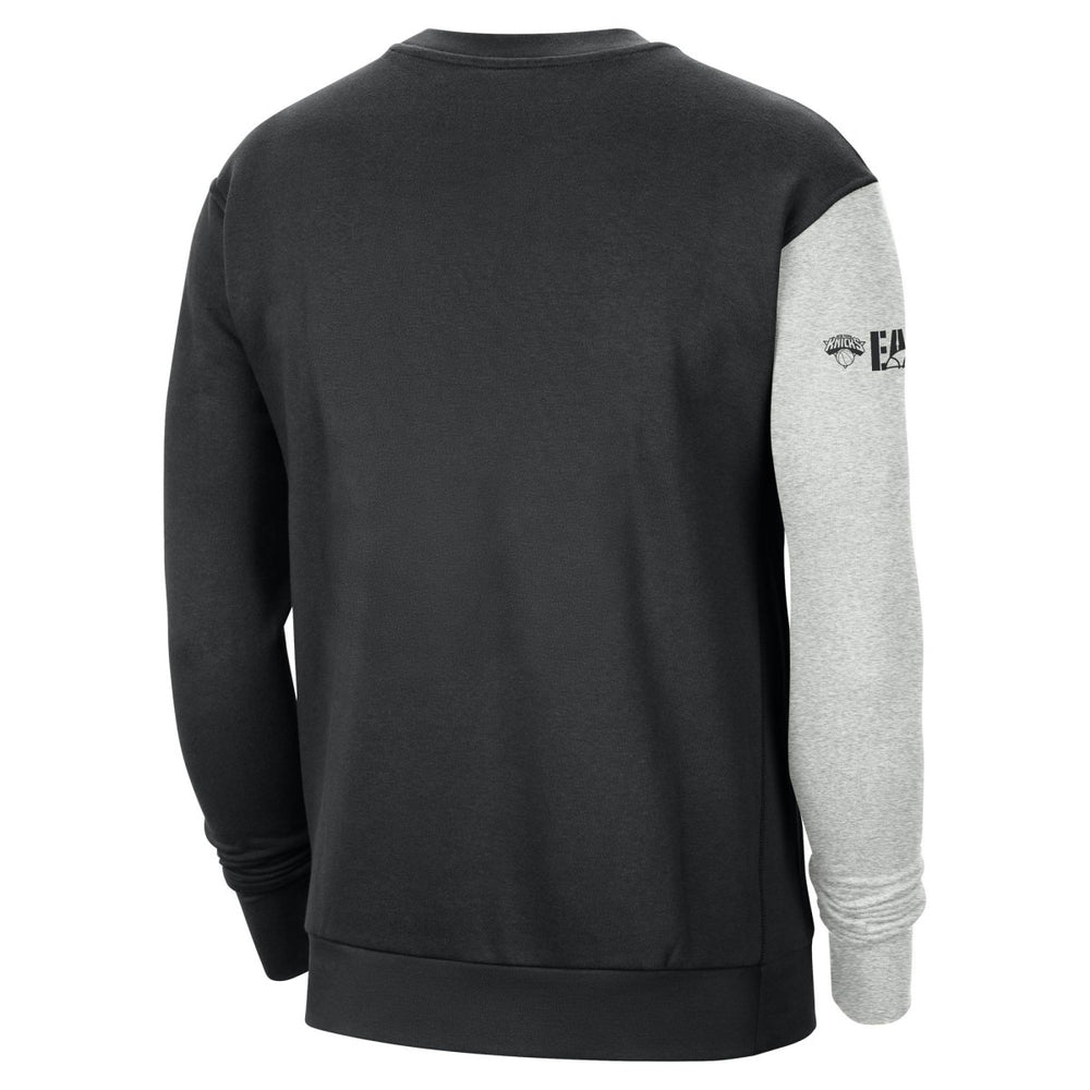 Nike - New York Knicks Courtside Versus Force & Flight Pullover Sweatshirt - Black/Heather Gray