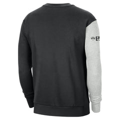 Nike - New York Knicks Courtside Versus Force & Flight Pullover Sweatshirt - Black/Heather Gray