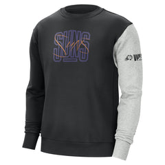 Nike - Phoenix Suns Courtside Versus Force & Flight Pullover Sweatshirt - Black/Heather Gray