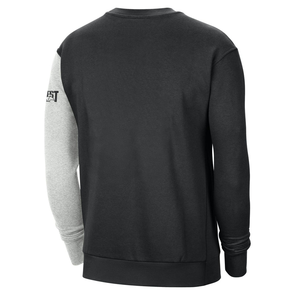 Nike - Phoenix Suns Courtside Versus Force & Flight Pullover Sweatshirt - Black/Heather Gray