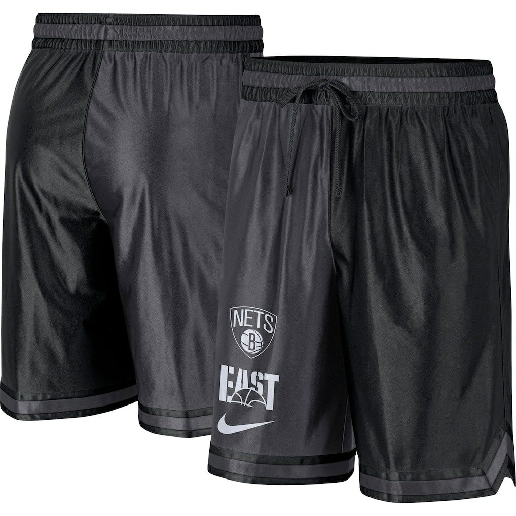Nike - Brooklyn Nets Courtside Versus Force Split DNA Performance Shorts - Black/Anthracite