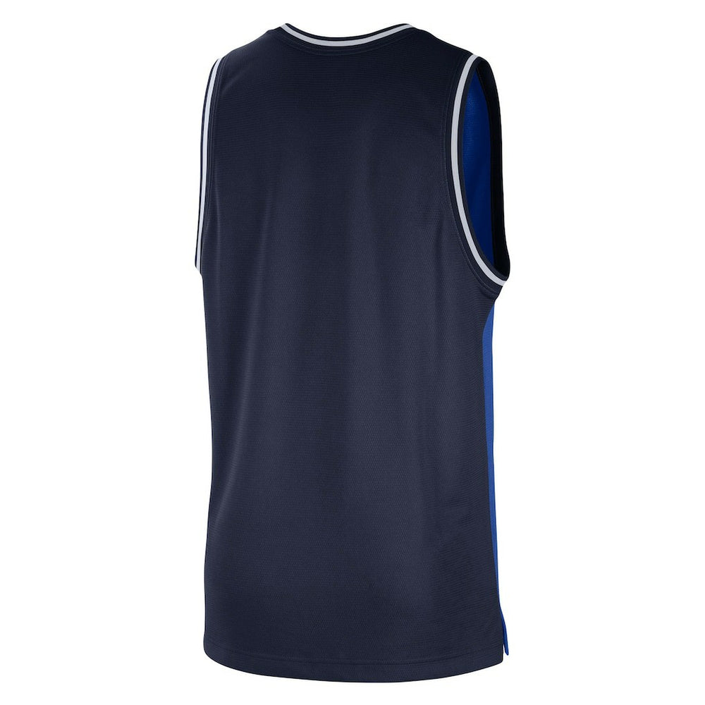 Nike - Dallas Mavericks Courtside Versus Force Split DNA Performance Mesh Tank Top - Blue/Navy