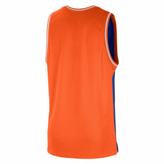 Nike - New York Knicks Courtside Versus Force Split DNA Performance Mesh Tank Top - Blue/Orange