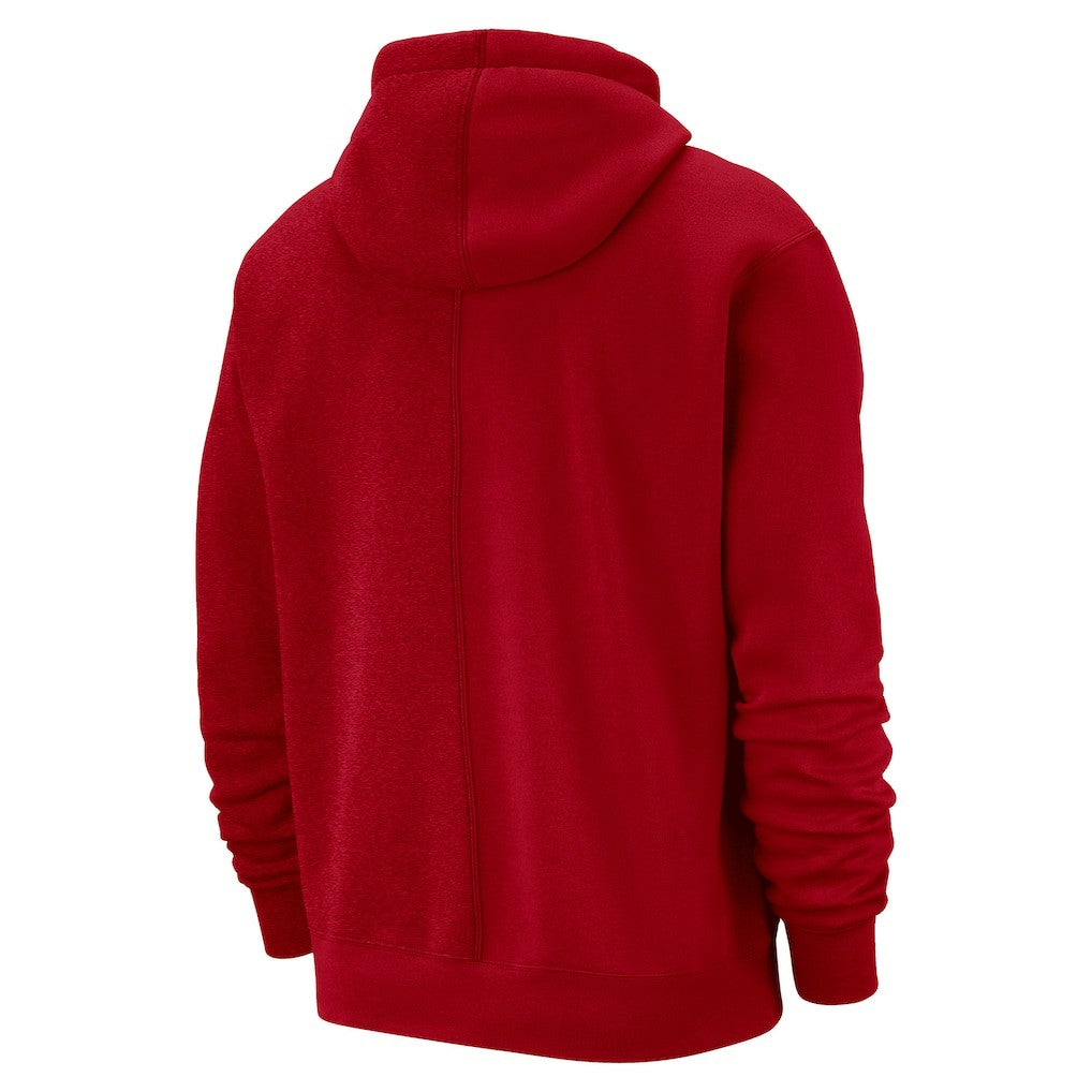 Nike - Philadelphia 76ers Courtside Versus Stitch Split Pullover Hoodie - Red