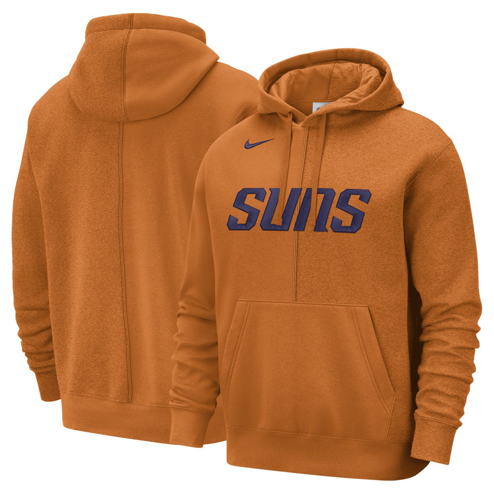 Nike - Phoenix Suns Courtside Versus Stitch Split Pullover Hoodie - Orange