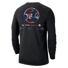 Nike - Philadelphia 76ers Essential Air Traffic Control Long Sleeve T-Shirt - Black
