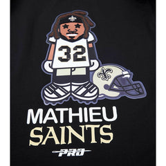 Tyrann Mathieu New Orleans Saints Pro Standard Player Avatar Graphic T-Shirt Black - NFL