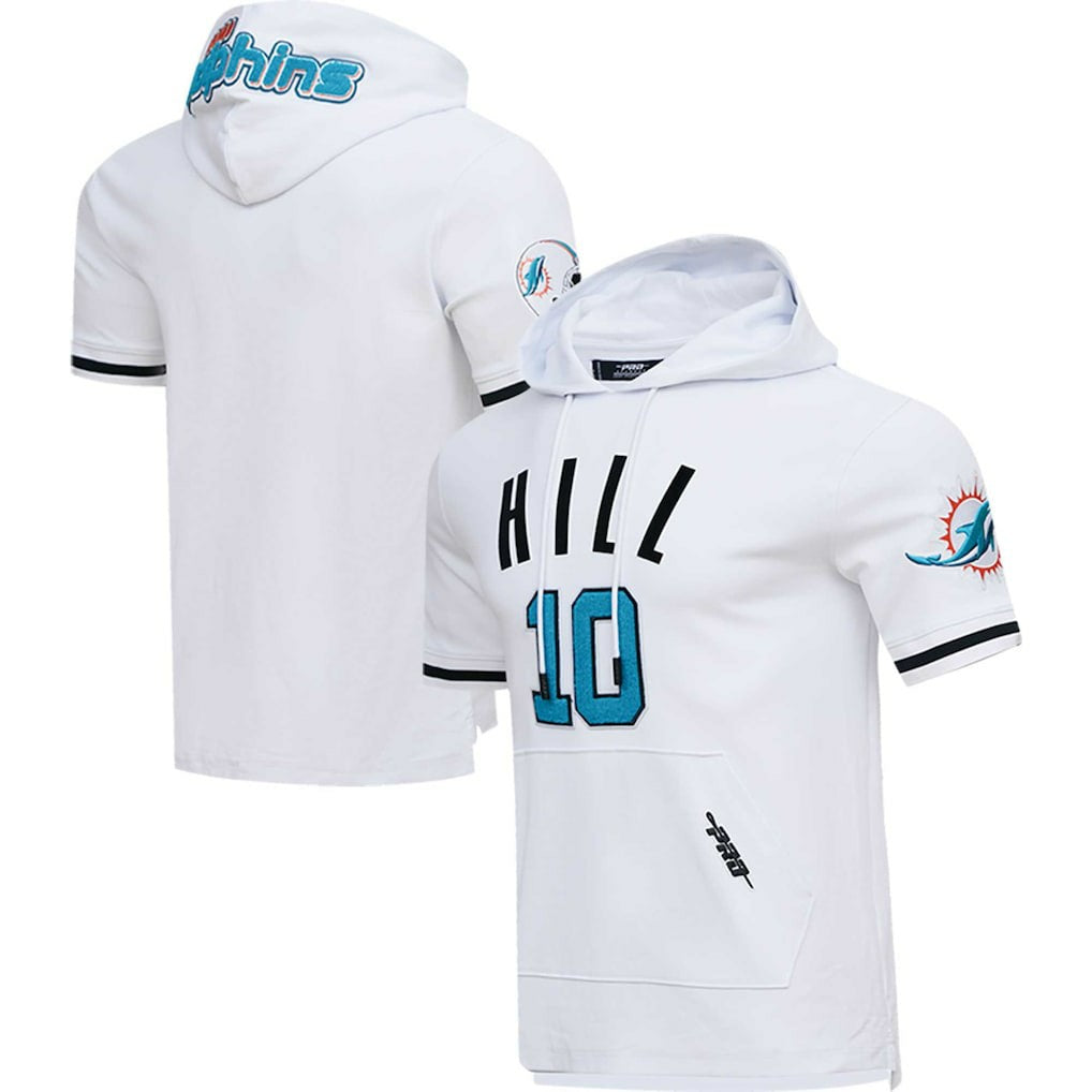 Tyreek Hill Miami Dolphins Pro Standard Player Name & Number Hoodie T-Shirt White - NFL