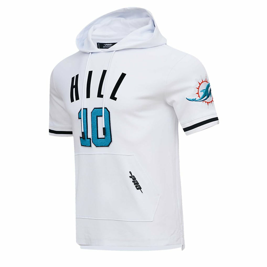 Tyreek Hill Miami Dolphins Pro Standard Player Name & Number Hoodie T-Shirt White - NFL