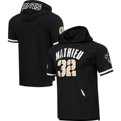 Tyrann Mathieu New Orleans Saints Pro Standard Player Name & Number Hoodie T-Shirt Black - NFL
