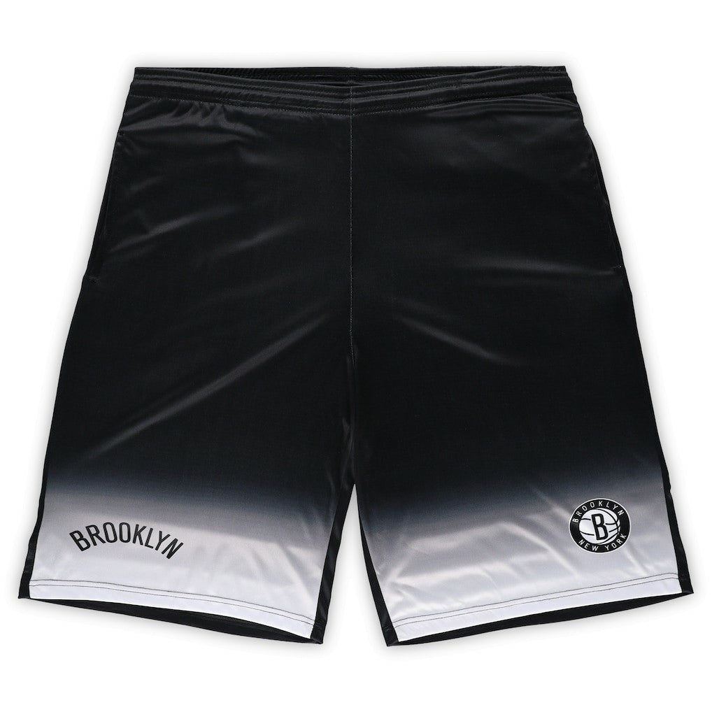 Fanatics - Brooklyn Nets Big & Tall Fadeaway Shorts - Black