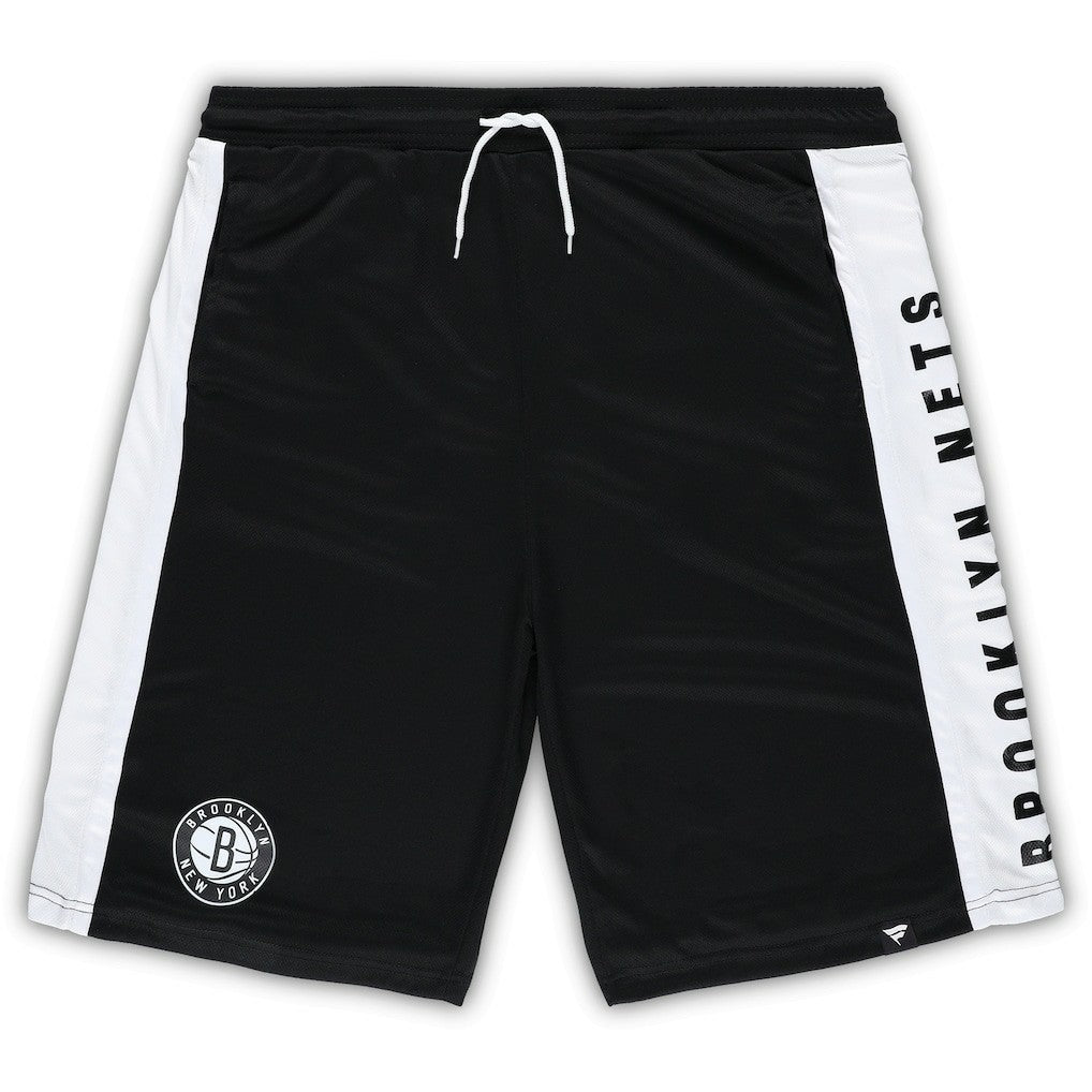 Fanatics - Brooklyn Nets Big & Tall Referee Iconic Mesh Shorts - Black