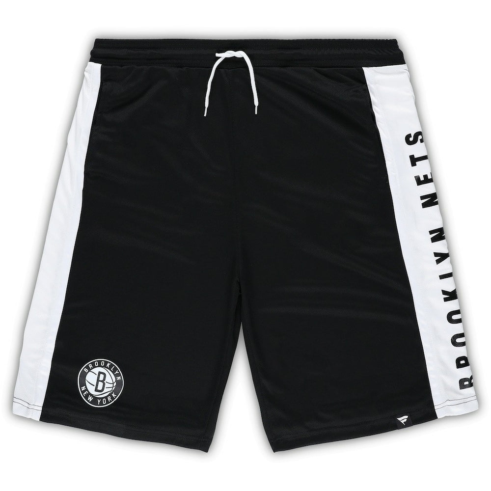 Fanatics - Brooklyn Nets Big & Tall Referee Iconic Mesh Shorts - Black