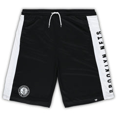 Fanatics - Brooklyn Nets Big & Tall Referee Iconic Mesh Shorts - Black