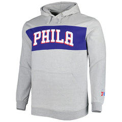 Fanatics - Philadelphia 76ers Big & Tall Wordmark Pullover Hoodie - Heather Gray