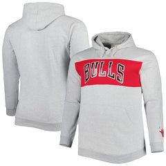 Fanatics - Chicago Bulls Big & Tall Wordmark Pullover Hoodie - Heather Gray