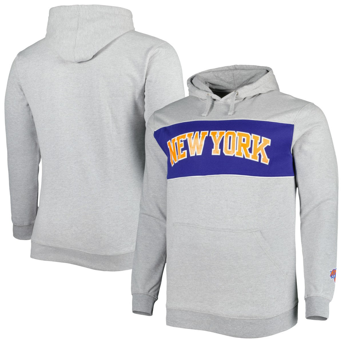 Fanatics - New York Knicks Big & Tall Wordmark Pullover Hoodie - Heather Gray