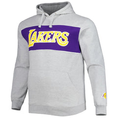 Fanatics - Los Angeles Lakers Big & Tall Wordmark Pullover Hoodie - Heather Gray
