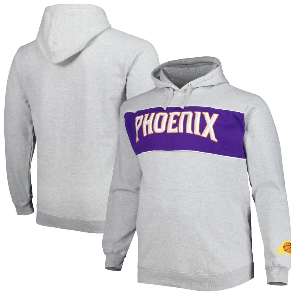 Fanatics - Phoenix Suns Big & Tall Wordmark Pullover Hoodie - Heather Gray