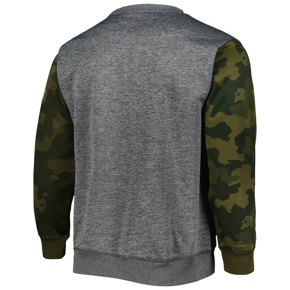Fanatics - Brooklyn Nets Camo Stitched Sweatshirt - Heather Charcoal