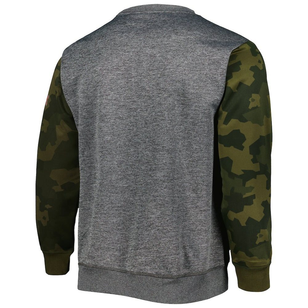 Fanatics - Brooklyn Nets Camo Stitched Sweatshirt - Heather Charcoal