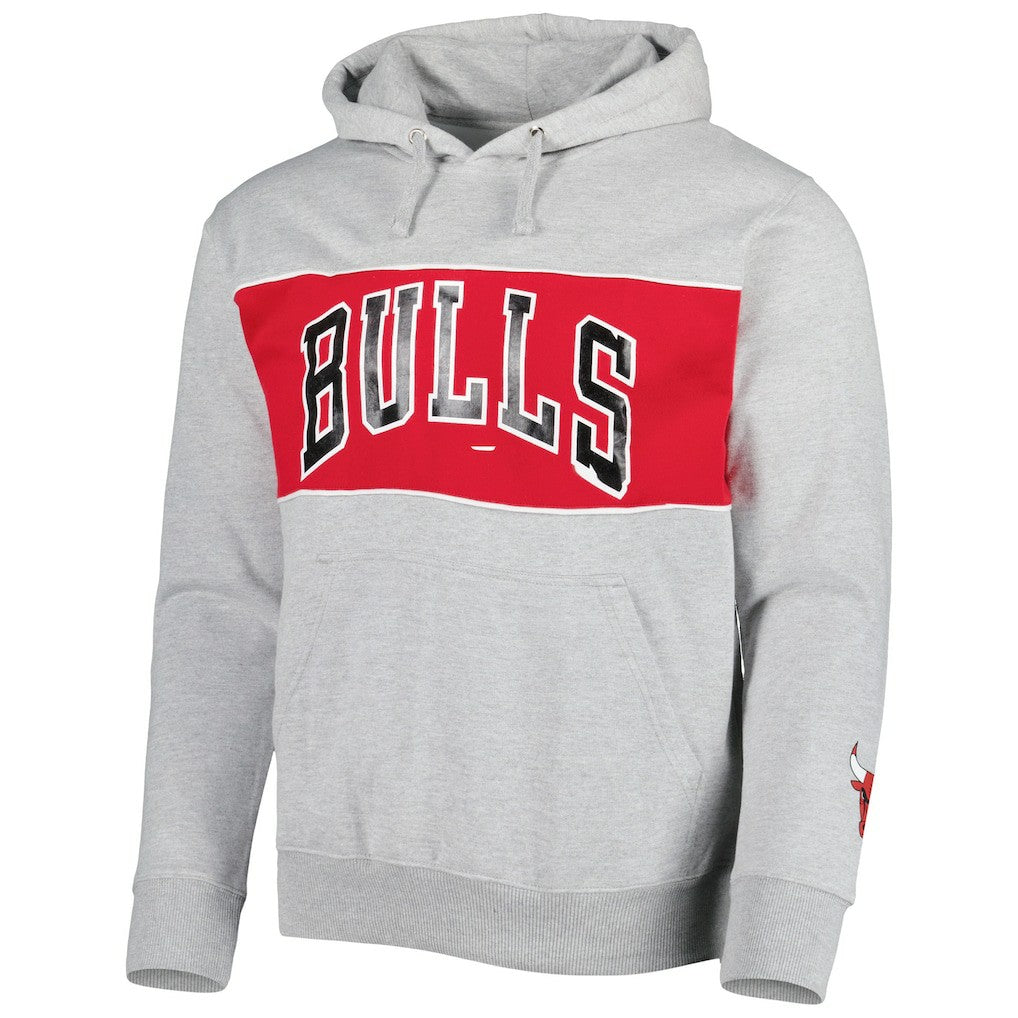 Fanatics - Chicago Bulls Wordmark French Terry Pullover Hoodie - Heather Gray