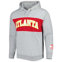Fanatics - Atlanta Hawks Wordmark French Terry Pullover Hoodie - Heather Gray