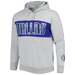 Fanatics - Dallas Mavericks Wordmark French Terry Pullover Hoodie - Heather Gray