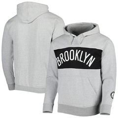 Fanatics - Brooklyn Nets Wordmark French Terry Pullover Hoodie - Heather Gray