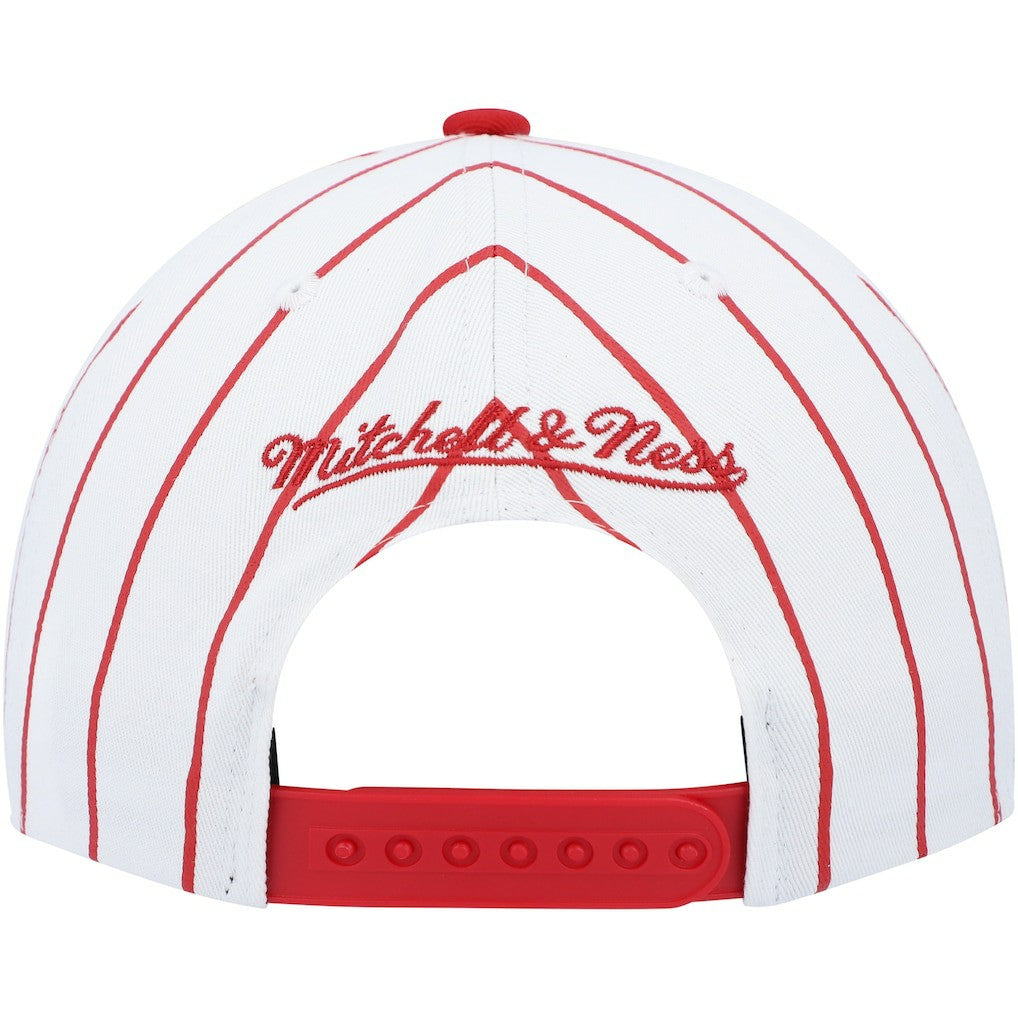 Mitchell & Ness - Philadelphia 76ers Hardwood Classics Pinstripe Snapback Hat - White