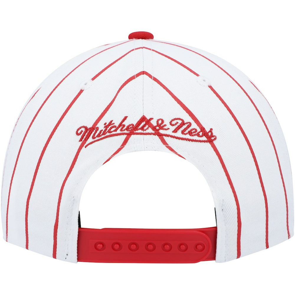 Mitchell & Ness - Philadelphia 76ers Hardwood Classics Pinstripe Snapback Hat - White