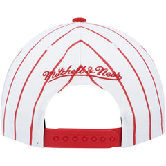 Mitchell & Ness - Philadelphia 76ers Hardwood Classics Pinstripe Snapback Hat - White