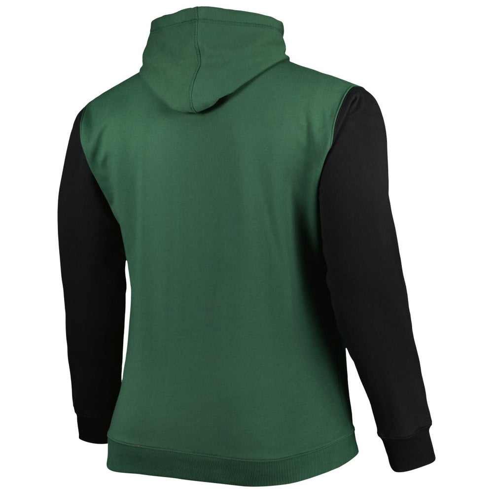 Fanatics - Milwaukee Bucks Big & Tall Bold Attack Pullover Hoodie - Hunter Green/Black