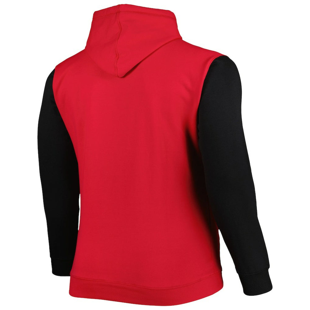 Fanatics - Chicago Bulls Big & Tall Bold Attack Pullover Hoodie - Red/Black