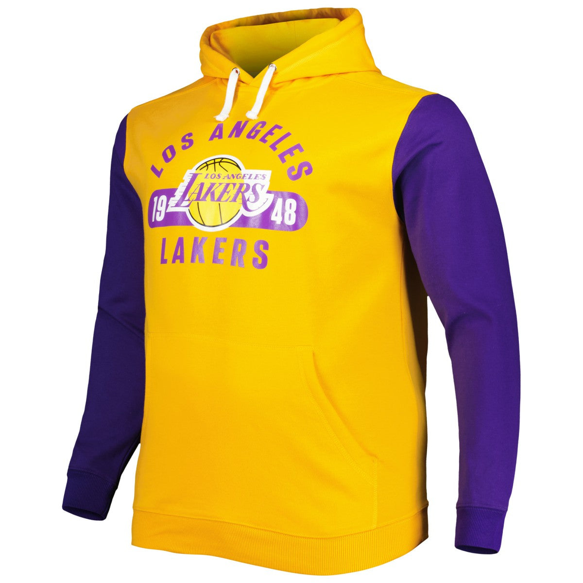 Fanatics - Los Angeles Lakers Big & Tall Bold Attack Pullover Hoodie - Gold/Purple