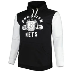 Fanatics - Brooklyn Nets Big & Tall Bold Attack Pullover Hoodie - Black/White