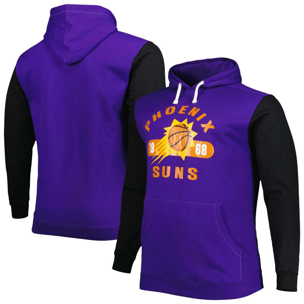 Fanatics - Phoenix Suns Big & Tall Bold Attack Pullover Hoodie - Purple/Black
