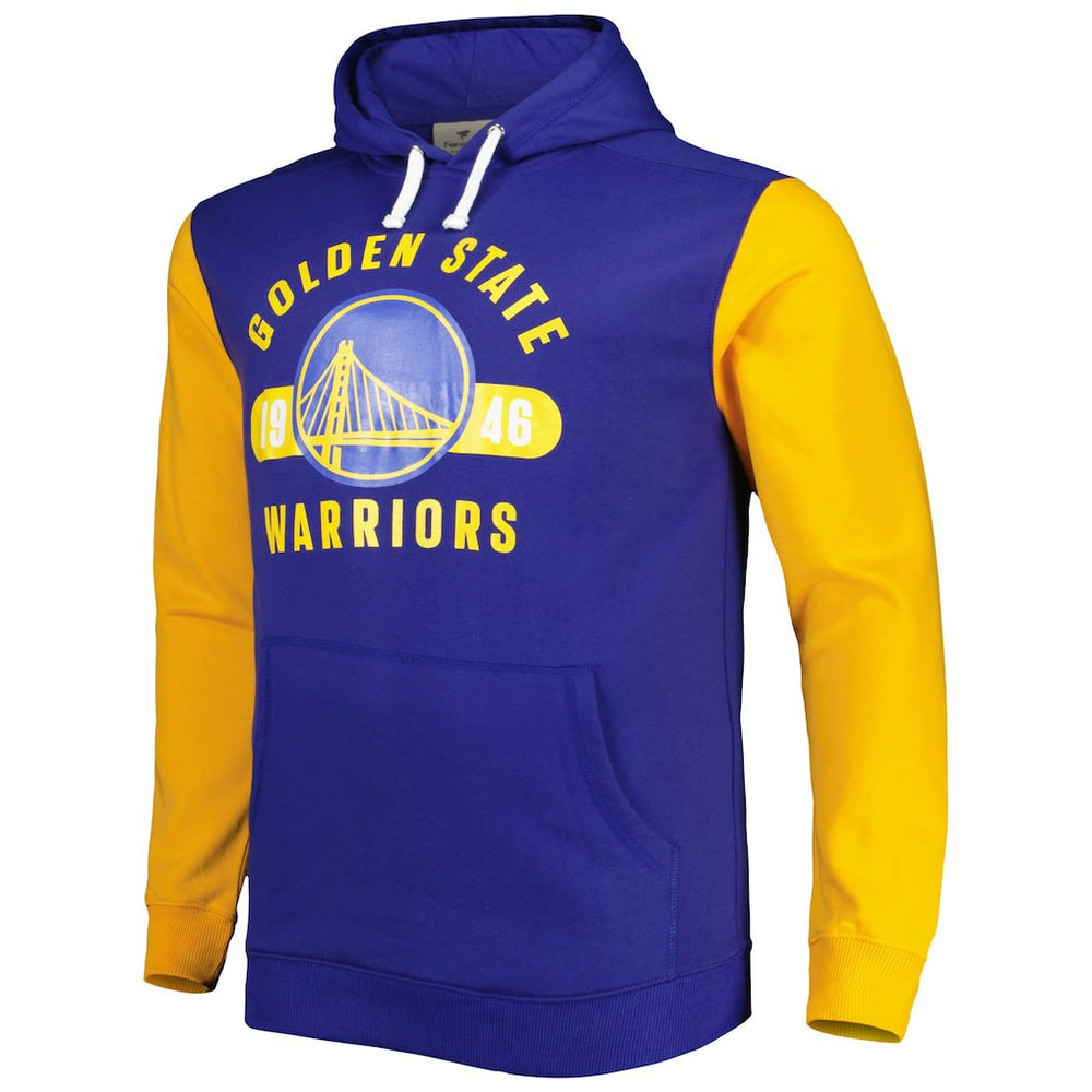 Fanatics - Golden State Warriors Big & Tall Bold Attack Pullover Hoodie - Royal/Gold